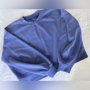 Lululemon Perfectly Oversized Cropped Crew Softstreme (Water Drop)